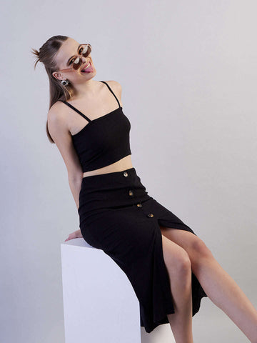 Women's Solid Co-Ords Set