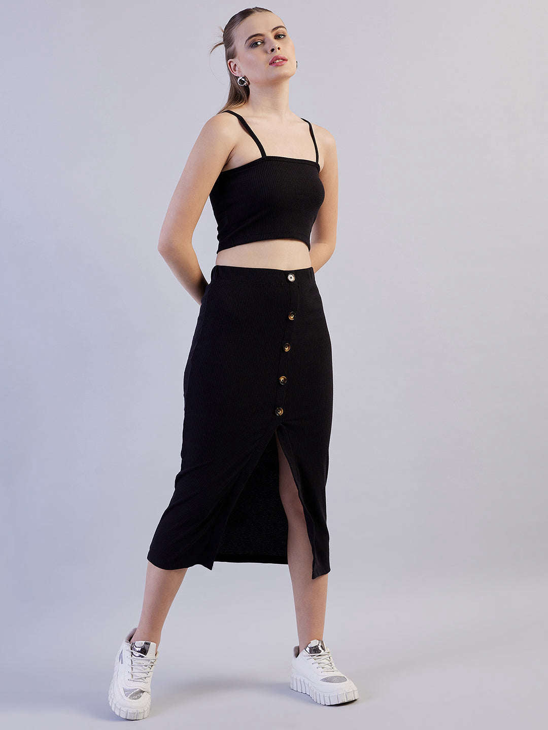 Women's Solid Co-Ords Set