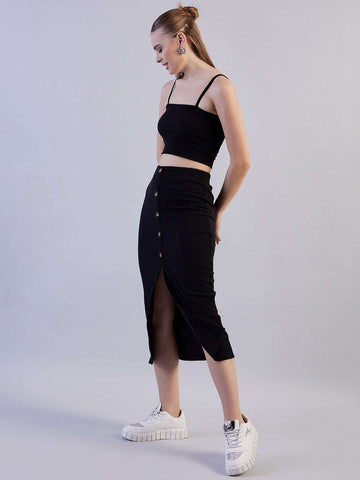 Women's Solid Co-Ords Set