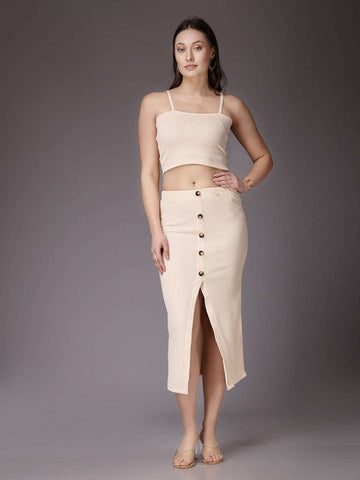 Women's Solid Co-Ords Set