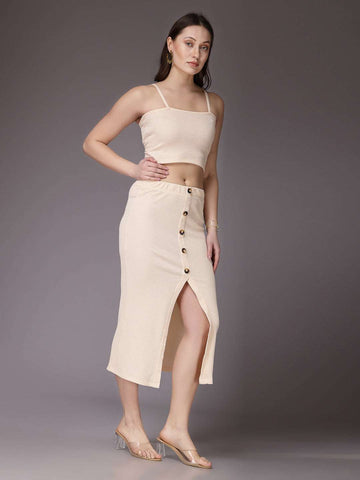 Women's Solid Co-Ords Set