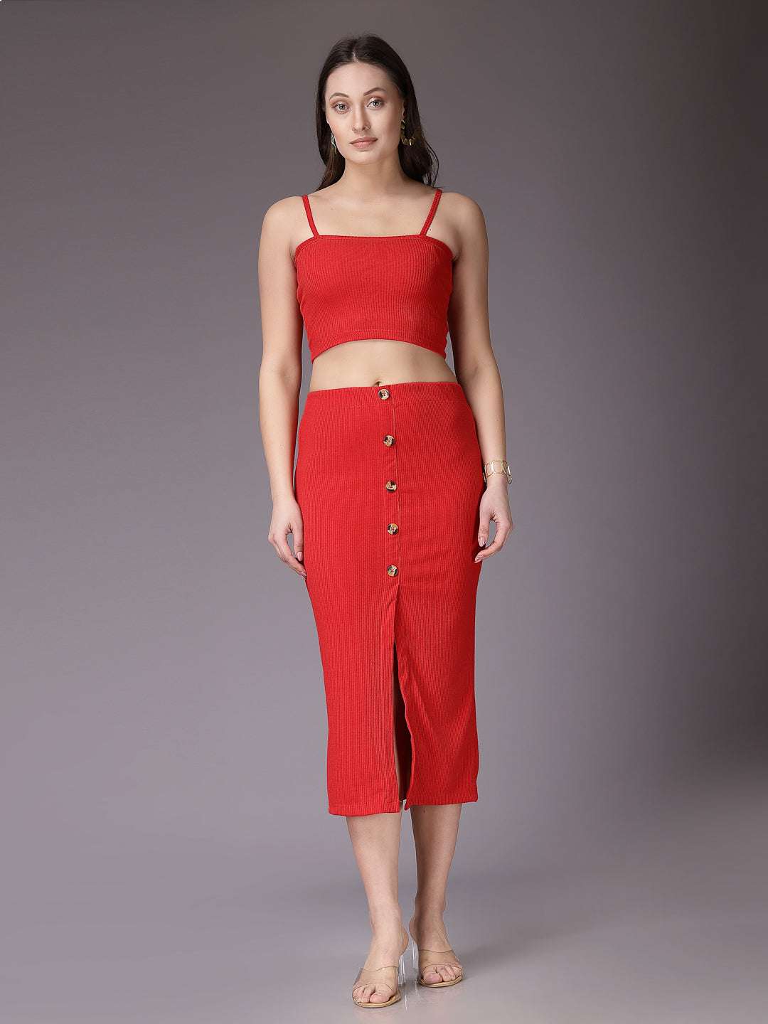 Women's Solid Co-Ords Set