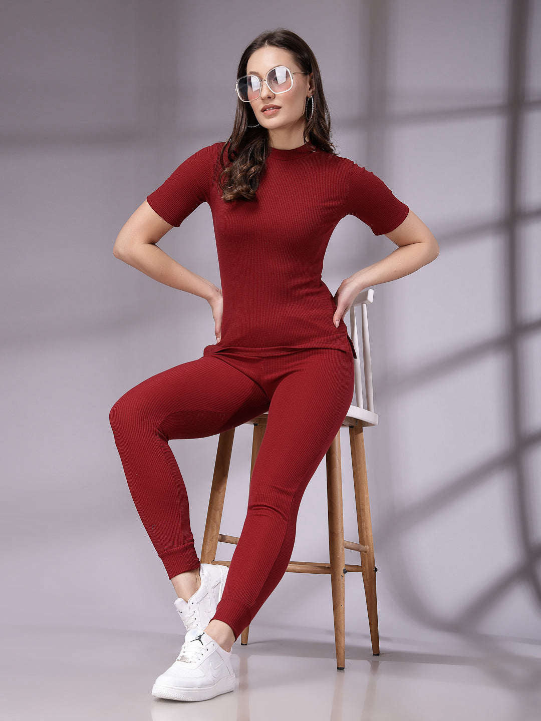 Women's Solid Co-Ords Set