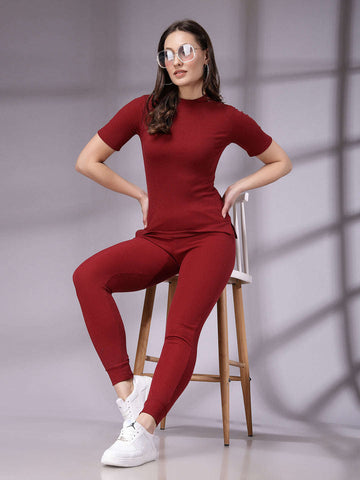 Women's Solid Co-Ords Set