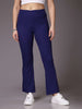 Women's Mid Rise Solid Rib Trouser