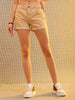Women's Solid Denim Shorts