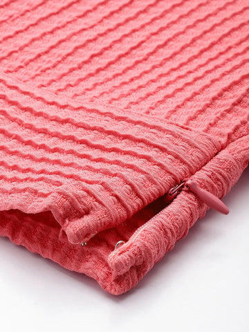 Women's Regular Fit Textured Designer Back Tie Up Top