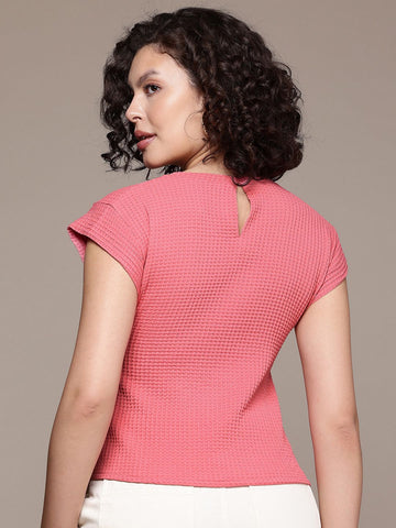 Women's Boxy Textured Regular Top