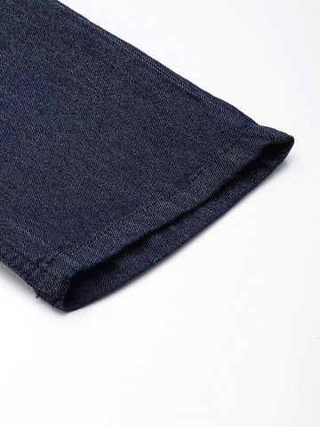 Women's Blue Straight Fit Street Jeans