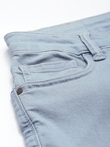 Women's Blue Slim Fit Vintage Jeans