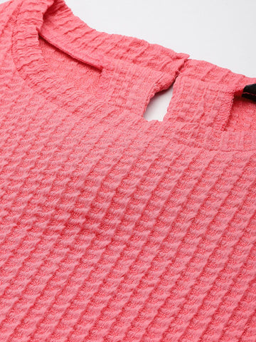 Women's Boxy Textured Regular Top