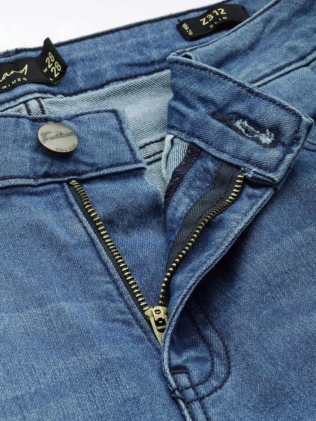 Women's Blue Slim Fit Casual Jeans