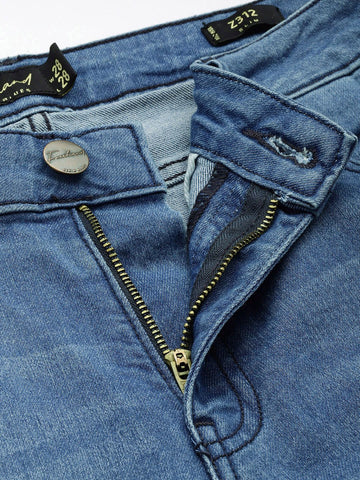 Women's Blue Slim Fit Casual Jeans