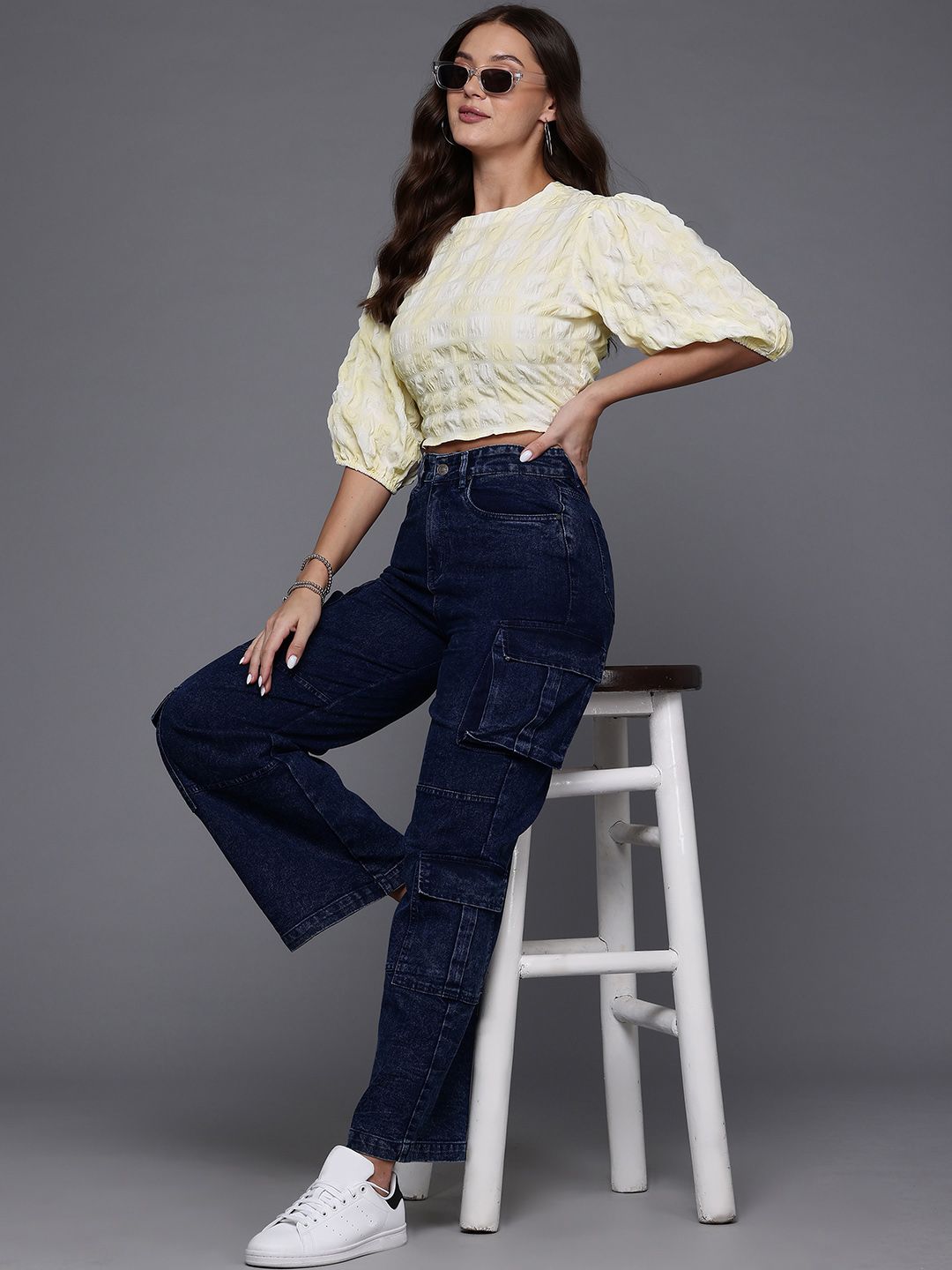 Women's Fitted Textured Regular Top