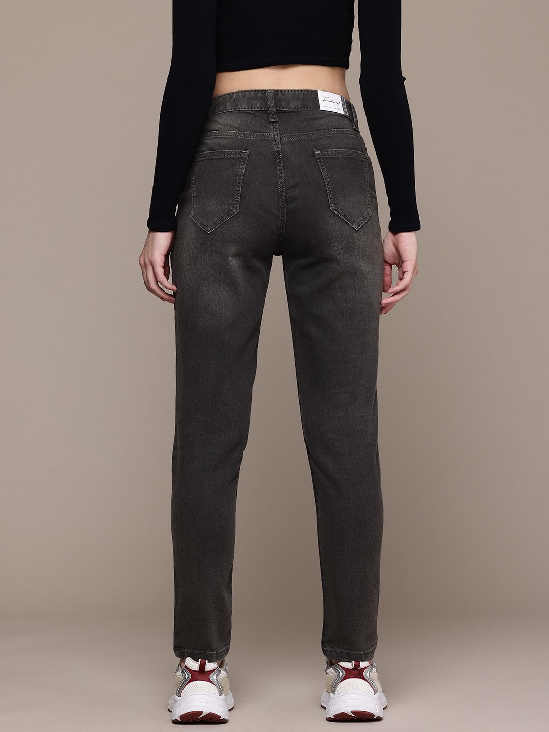 Women's Black Slim Fit Casual Jeans