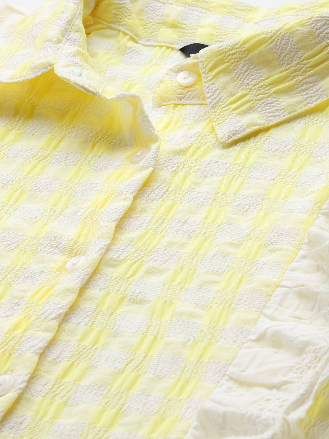 Freehand Women Regular Fit Textured Casual Long Shirt