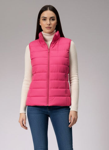 Women's Pink Regular Solid Quilted Jacket