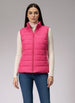 Women's Pink Regular Solid Quilted Jacket